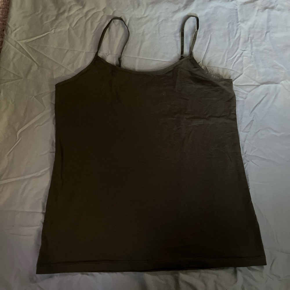 Dark/army green tank top